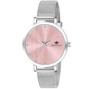 Visit the CRESTELLO Store CRESTELLO L103 Steel Chain Analog Wrist Watch for Women
