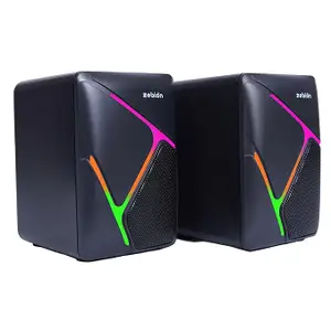 Zebion Loco PC Gaming Speaker 6 watts, 3.5 mm Jack, USB Support, Volume Control and RGB Lights Compatible