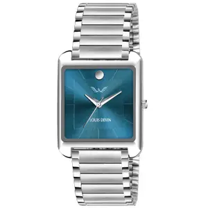 Visit the LOUIS DEVIN Store LOUIS DEVIN Stainless Steel Chain Analog Wrist Watch for Men (Brown/Silver Dial) | LD-G057