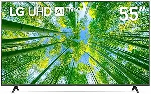 LG UHD 4K TV 55 Inch UQ8000 Series, Cinema Screen Design 4K Active HDR WebOS Smart AI ThinQ - 1 Year Warranty