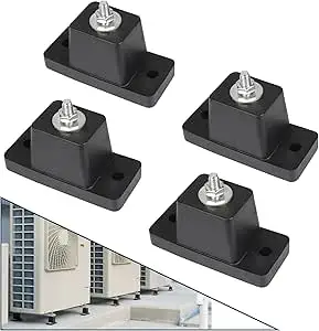 Pearwow Anti-Vibration Rubber Pads,4 Pack Air Conditioner Mounting Bracket Shock Absorbing Pads for Ductless Mini Split AC Condenser Units