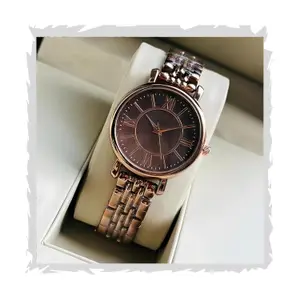 Visit the styledose Store styledose Women Analogue Wrist Watches for Women's & Girls&Miss&Ladies Diamond Studded Roman Dial Rosegold Colored Stylish Bracelet Strap