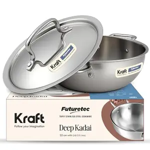 Kraft Futuretec Triply Stainless Steel 1.6 litres Saucepan