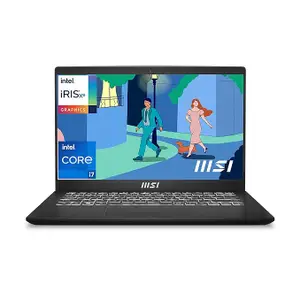 MSI Modern 14, Intel 12th Gen. i5 1235U,36CM (16GB/512GB NVMe SSD/Windows 11 Home/Iris Xe/Classic Black/1.4Kg),C12MO-1203IN