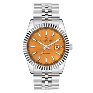 Visit the Carlington Store Carlington Analog Men's Watch with Stainless Steel Chain Strap, Multi-Color Dial Options, Premium Gift Watch for Men – Stylish Casual & Formal Wrist Watch - CT 8811