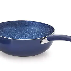 Nirlon Aluminium Non Stick Dishwasher Safe Induction Base Bling Kadhai|Wok|Kadai