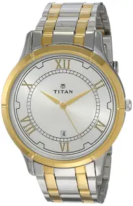 Visit the Titan Store Titan Karishma Analog Silver Dial Men's Watch -NM1775BM01 / NL1775BM01/NP1775BM01