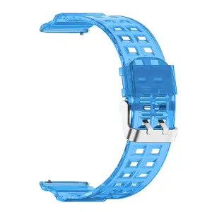 ACM Watch Strap Silicone Transparent Design 22mm compatible with Noise Colorfit Canvas Elite Smartwatch Classy Band