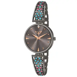 Visit the WHITE BIRD Store WHITE BIRD Starlet Quartz Analog Rose Gold Dial Metal Strap Watch for Girls-Women6008