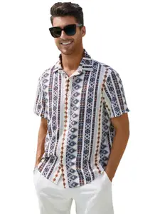 Brand: Leriya Fashion Leriya Fashion Men's Casual - Button Down Summer Shirt for Mans | Regular Fit Shirts for Man | Ideal for Travel |Picnic |Rayon Half Sleeve Printed Shirt's