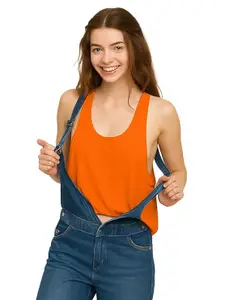 Stylish Sleeveless Gym Shirt - Women's Backless Tank Top for Running 1005 NG44 Parent