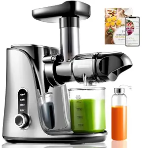 AMZCHEF Gm3001 Slow Cold Press Juicer Machine For High Yield Vegetable And Fruit Ju