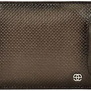 eske Genuine Leather Mens Bifold Wallet - RFID - Currency Compartment - Coin Pocket 8 Card Holders