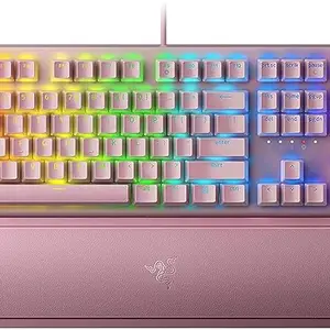 Razer Raze BlackWidow V3 - Mechanical Gaming Keyboard (Green Switch) - Quartz Edition - US Layout FRML Packaging