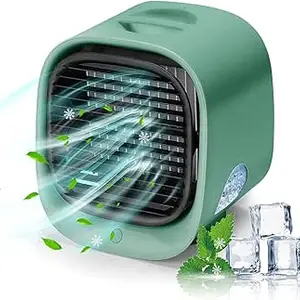 ELECDON Portable Air Conditioner Fan, Personal Space Air Cooler Mini Evaporative Cooler Fan, Mini Desk Fan
