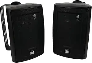 Dual Electronics LU43PB 3-Way High Performance Outdoor Indoor Speakers