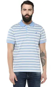 Visit the AMERICAN CREW Store AMERICAN CREW CottonPoly Striped Polo T-Shirt for Men