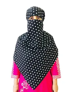Women's Instant Scarf Mask | Scarf Mask For Women | Scarf For Daily Use | Anti pollution Sun Protection Head Hair Face Full Safety Mask For Girls Black