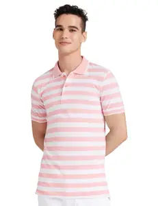 Brand: Amazon Brand - Symbol Amazon Brand - Symbol Men's Cotton Rich Striped Polo Tshirts | Collar Tshirts | Half Sleeves - Regular Fit (Available in Plus Sizes)