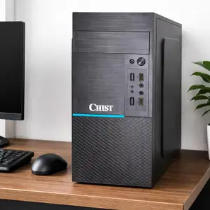 CHIST Desktop Computer PC (Core i5 4th Gen, 16GB RAM, 256 GB SSD, Windows 10 Pro, MS Office, HD Graphics, USB, Ethernet, WiFi&Bluetooth), Black