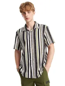 Brand: Leriya Fashion Leriya Fashion Men's Casual - Button Down Summer Shirt for Mans | Regular Fit Shirts for Man | Ideal for Travel |Picnic |Rayon Half Sleeve Printed Shirt's