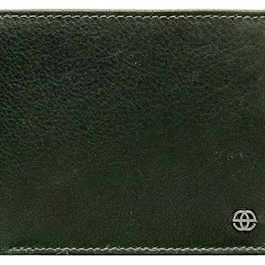 eske Dennis Genuine Leather Mens Bifold Wallet - Solid Pattern - 3 Card Holders