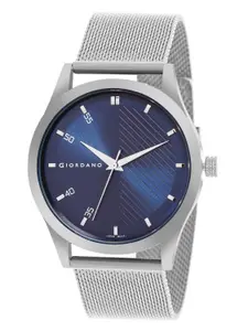 Visit the Giordano Store Giordano Analog Watch for Men Stylish Metal Strap| 3 Hands Mechanism with Water Resistant Wrist Watch GZ-50110