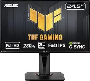 ASUS VG278QR 27” Gaming Monitor 165Hz Full HD (1920 x 1080) 0.5ms G-SYNC Eye Care DisplayPort HDMI DVI