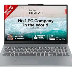 Lenovo Ideapad Slim 3 AMD Ryzen 5 7520U 15.6" (39.6cm) FHD (8Gb/512Gb SSD/Win 11/Office 2021/1 Year Warranty/Alexa Built-in/3 Month Game Pass/Arctic Grey/1.62Kg), 82XQ008GIN