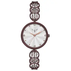 Visit the WHITE BIRD Store WHITE BIRD Starlet Quartz Analog Dial Metal Strap Watch for Girls-Women's