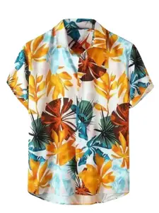 Brand: Leriya Fashion Leriya Fashion Men's Casual Rayon Relaxed Fit Shirt Button Down Summer Shirts for Men | Stylish Printed | Short Sleeve | Trendy (Available in Plus Size and Combo Pack of 2)
