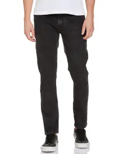 Brand: The Indian Garage Co The Indian Garage Co Men Slim Fit Solid Mid-Rise Stretchable Jeans