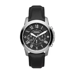 Visit the Fossil Store Fossil Grant Chronograph Black Dial Men's Watch-FS4812