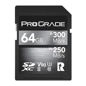 ProGrade Digital SDXC UHS-II V90 Memory Card (64GB), (Secure-Digital-Cards)