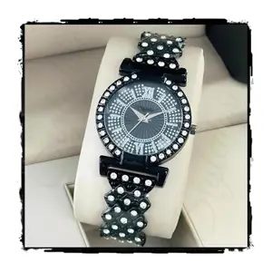 Visit the styledose Store styledose Luxury Dial with Roman Marker in Diamond Studded Round case with brecelet Strap Stylish Quartz Analogue Wrist Watches for Women's & Girls&Miss&Ladies