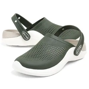 Brand: DOCTOR FEEL SOFT Men EVA Clogs with Adjustable Back Strap | Lightweight Cushioned Footbed | Anti-Slip Sole | Everyday Wear Indoor & Outdoor Sandals for Men