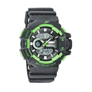 Visit the SF Store SF Hustler Analog-Digital Grey Round Dial Men's Sport Watch-77118PP04W