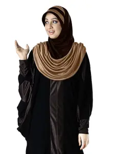Mehar Hijab's Modest Women's Designs Stylish Dual Color Combination Polycotton Feel Good Fabric AFEEFA HIJAB