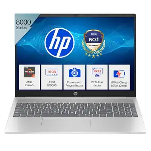 HP Pavilion 16 AI PC, AMD Ryzen 5 8540U, 16-inch, WUXGA, 16GB LPDDR5, 512GB SSD, AMD Radeon Graphics, 1080p FHD IR Camera/w Privacy Shutter, Backlit KB (Win 11, 1.79 kg), ag0019AU