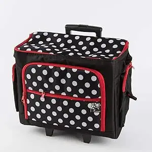 Prym 612630 Sewing machine Trolley Polka Dots, /Red/ 44 x 22 x 36 cm