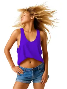 JOVO Plain Cotton Tank Top for Women - Regular Length, Relaxed Fit Activewear 1005 VJ14 Parent