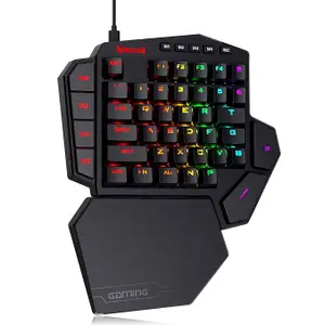 Redragon K585 DITI One-Handed RGB Mechanical Gaming Keyboard, Type-C Wired Professional Gaming Keypad