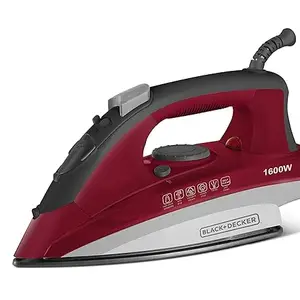 Black+Decker BXIR1601IN 1600-Watt Steam Iron Press