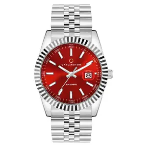 Visit the Carlington Store Carlington Analog Men's Watch with Stainless Steel Chain Strap, Multi-Color Dial Options, Premium Gift Watch for Men – Stylish Casual & Formal Wrist Watch - CT 8811