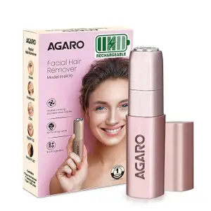 AGARO Facial Hair Remover FHR170 for Women, Cordless & Painless Hair Remover
