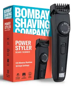 Bombay Shaving Company Men Beard Trimmer With 38 length Settings & Beard Styling pen