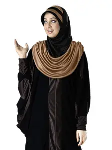 Mehar Hijab's Modest Women's Designs Stylish Dual Color Combination Polycotton Feel Good Fabric AFEEFA HIJAB