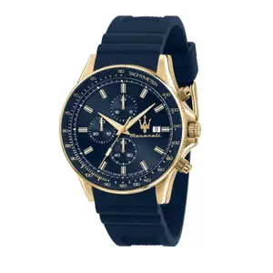 Visit the Maserati Store Maserati Sport Men's Luxury Watch, Stainless Steel Case, Quartz Movement, Silicone Strap, 100M Water Resistant Timepiece, Blue Dial, 2 Years Warranty - R8871640004