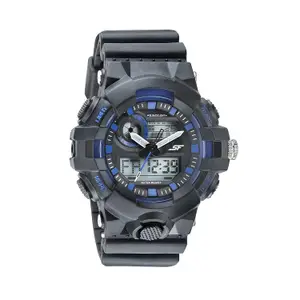Visit the SF Store SF Hustler Analog-Digital Dial Men's Watch with Night Vision Backlight, Dual time & Alarm Feature Manufactured by Titan Company Ltd