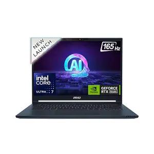 MSI Stealth 14 AI Studio, Intel Core Ultra 7 155H, Built-in AI,36CM 2.8K OLED 120Hz Gaming (32GB/1TB NVMe SSD/Windows 11 Home/NVIDIA GeForce RTX 4070, GDDR6 8GB /Star /1.7Kg), A1VGG-054IN